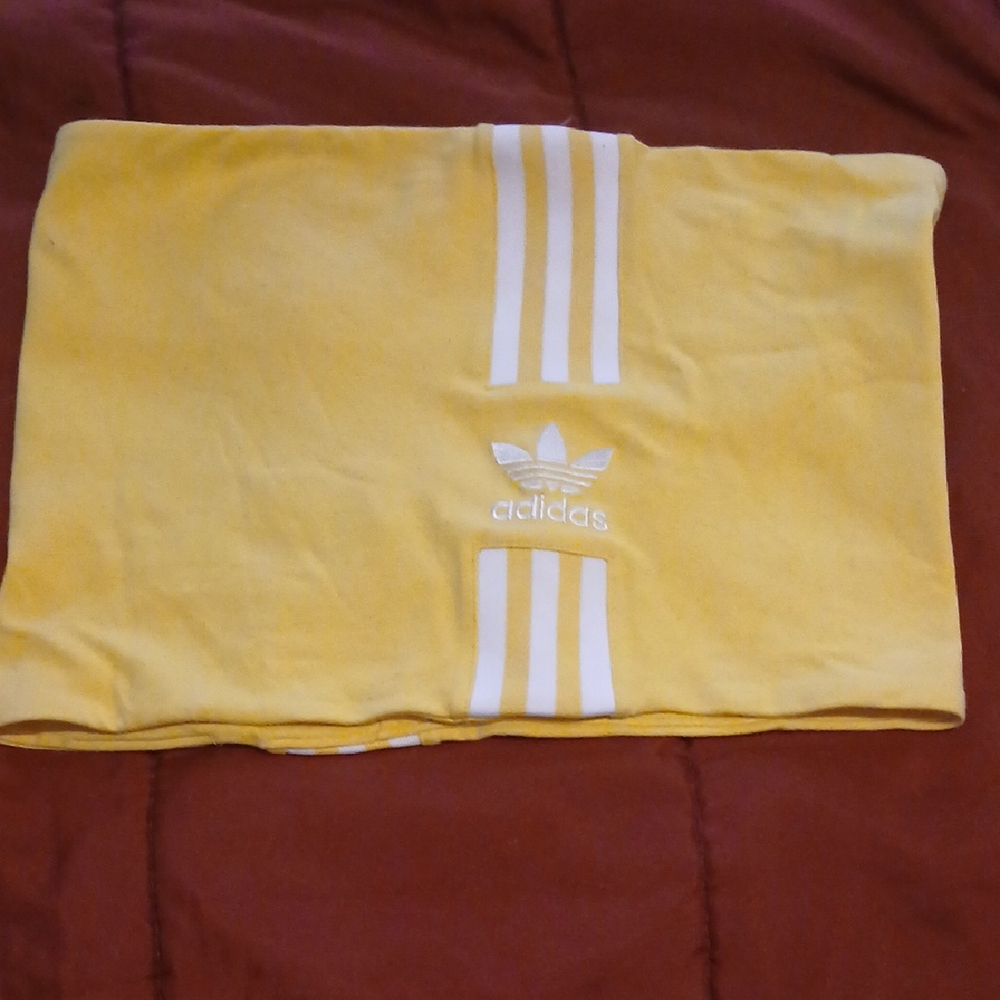 Unique Adidas Yellow Tube Top M